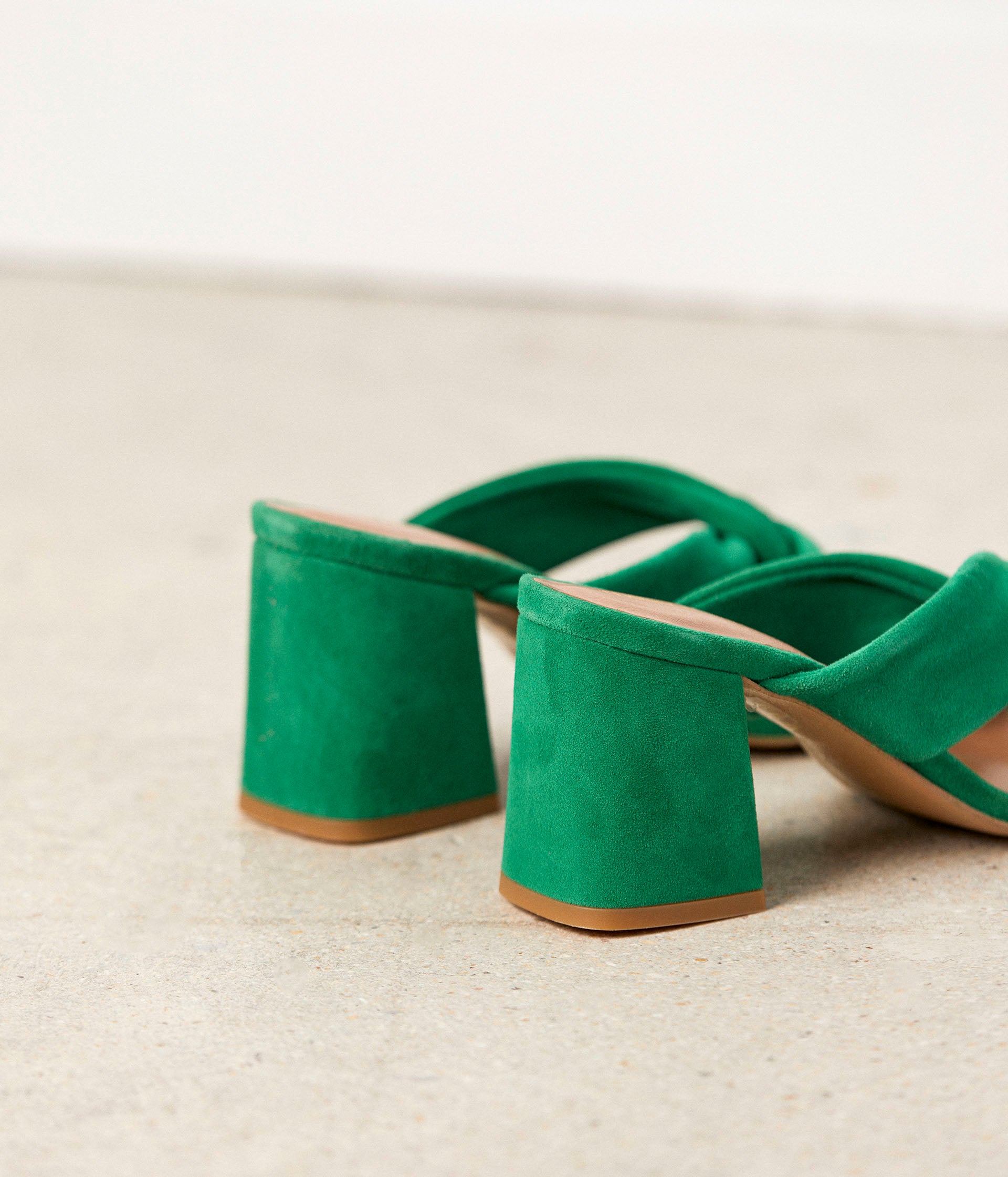 Mules vertes Marcia
