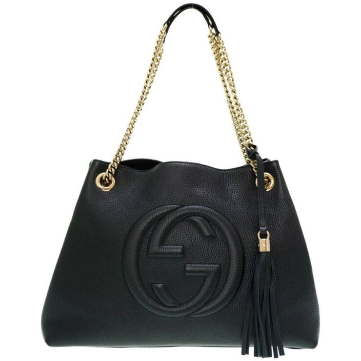 Gucci Vintage Gucci Shoulder Bag Black