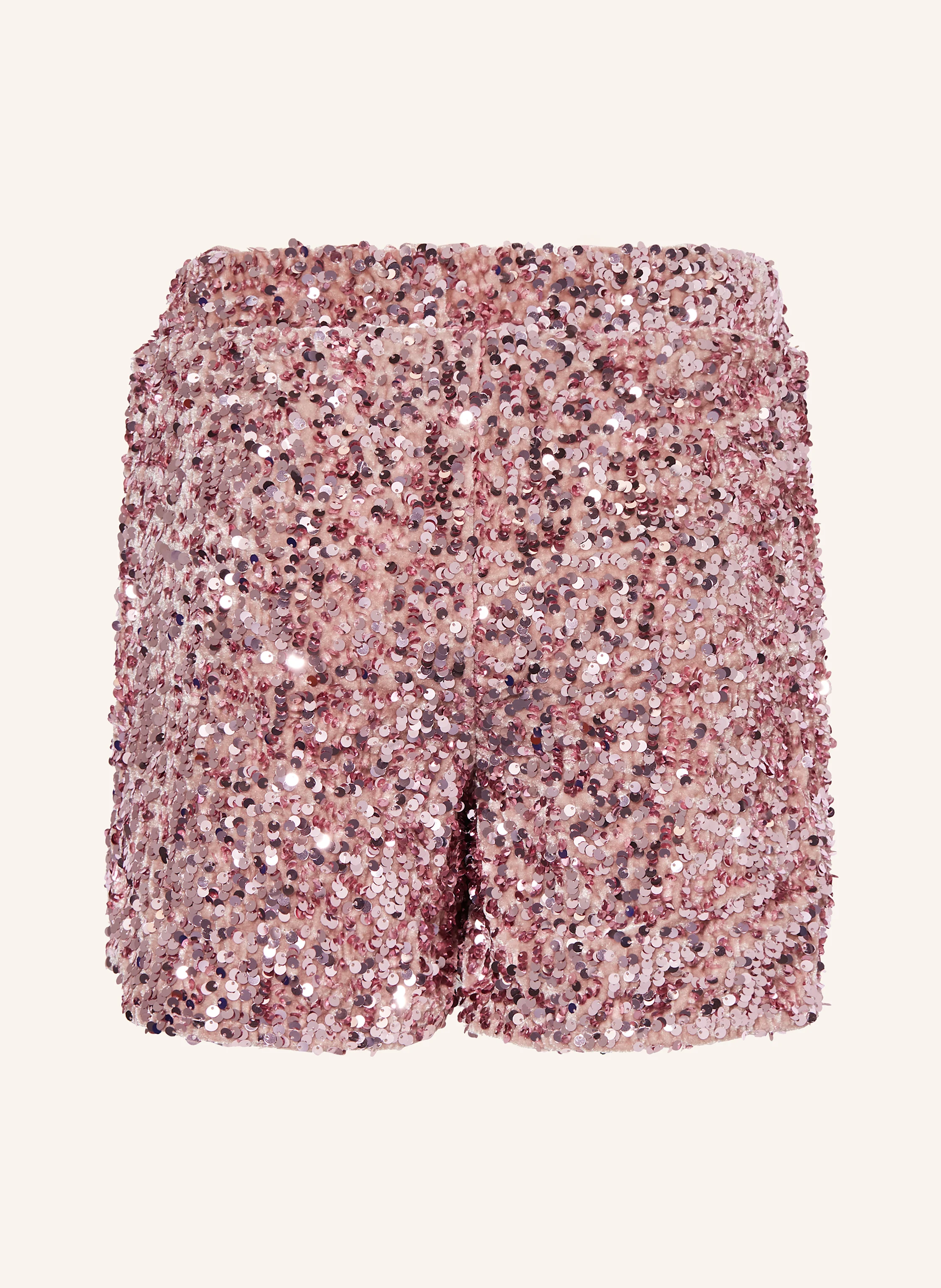 ONLY Samtshorts mit Pailletten