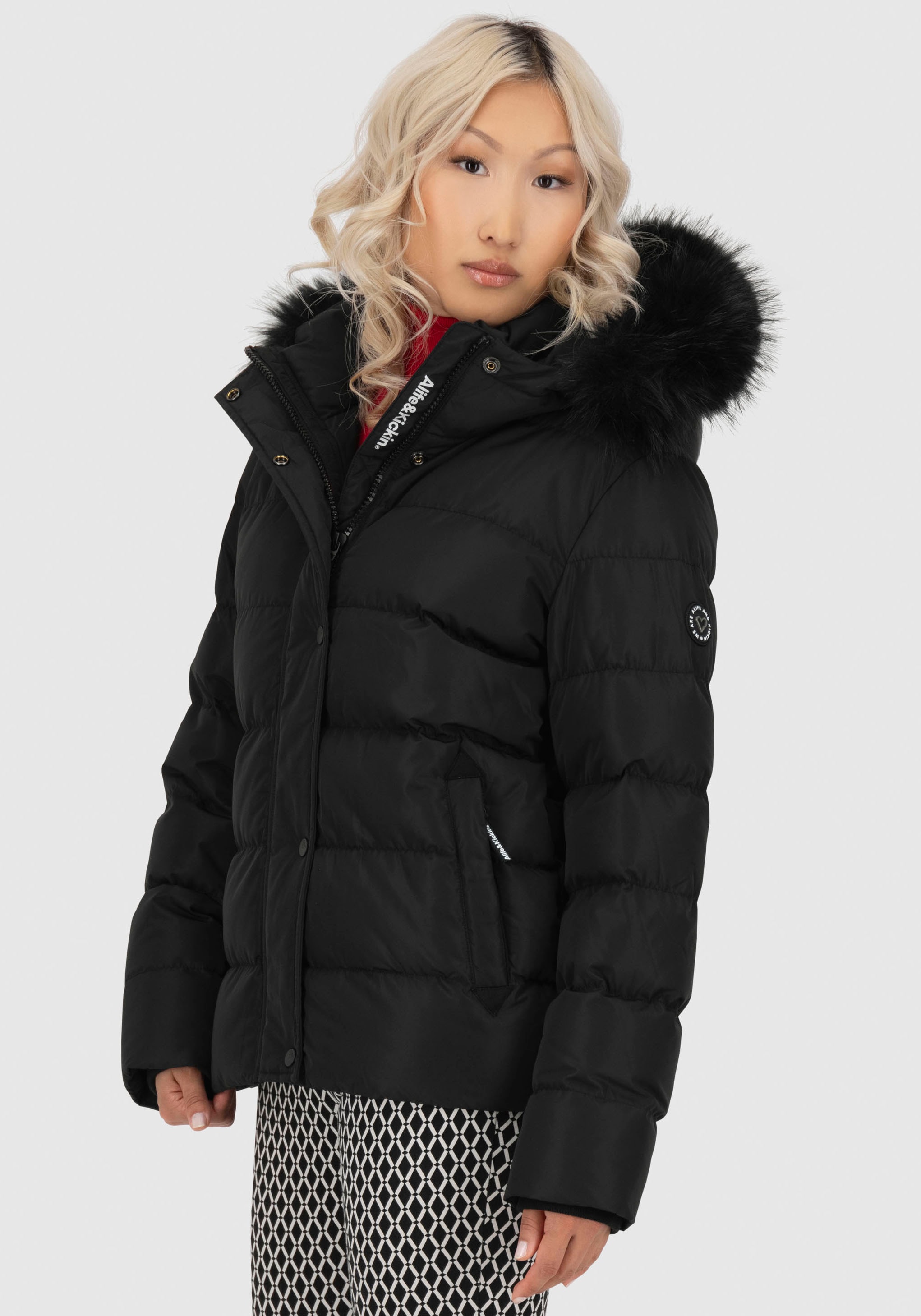 Alife & Kickin Steppjacke »SunndustAK A« mit Kapuze hochwertige Winterjacke mit abnehmbarem Fellimitat