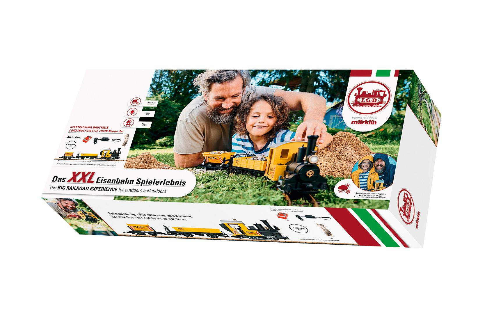 Startpackung Baustelle 230 V, Spur G<br>Baustellenzug Gartenbahn Starter Set