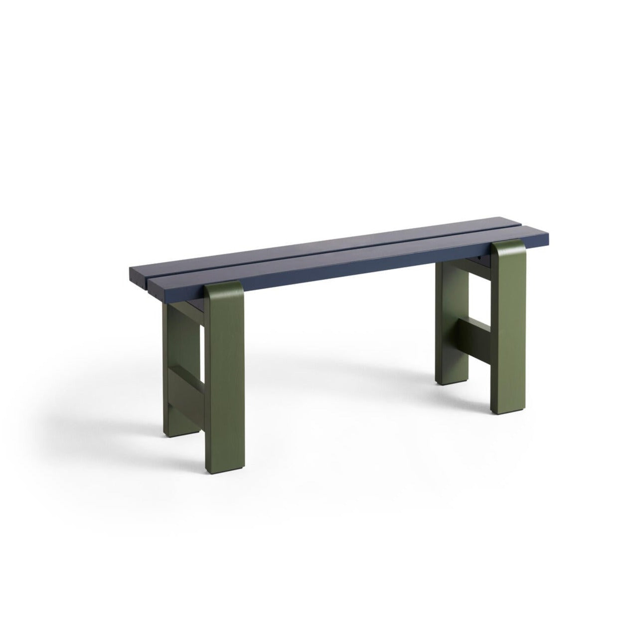 HAY  Weekday Duo havebænk - Steel Blue/Olive