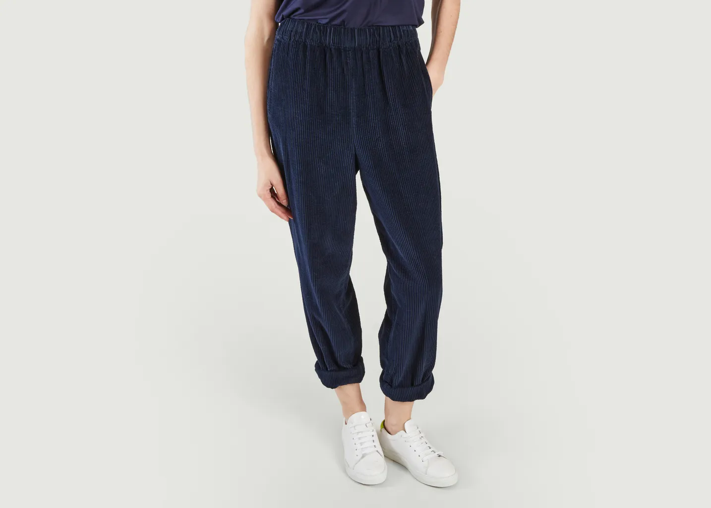 Pantalon coupe mom en velours côtelé Padow American Vintage
