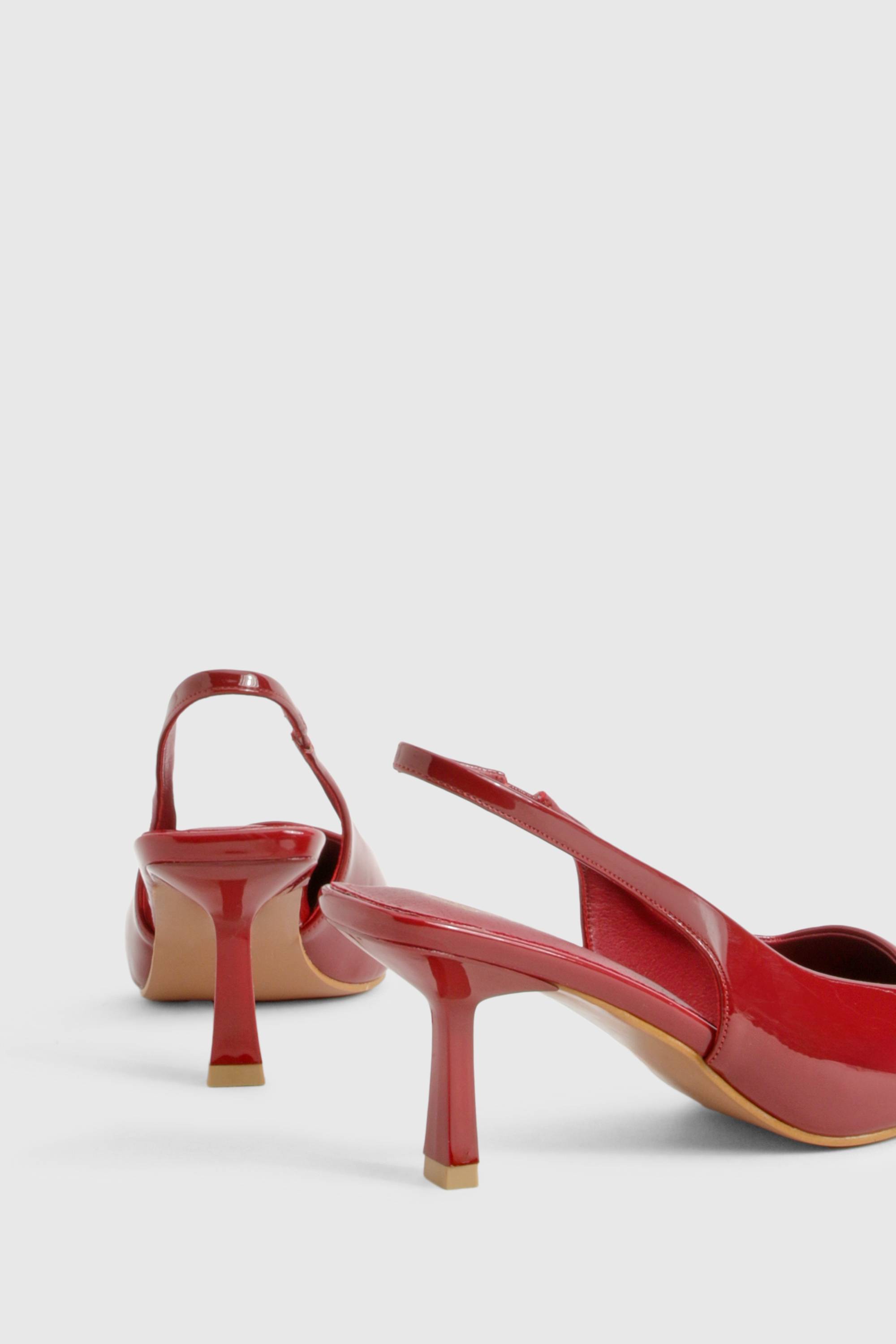 boohoo Chaussure de ville à bride arrière et talon stiletto bas