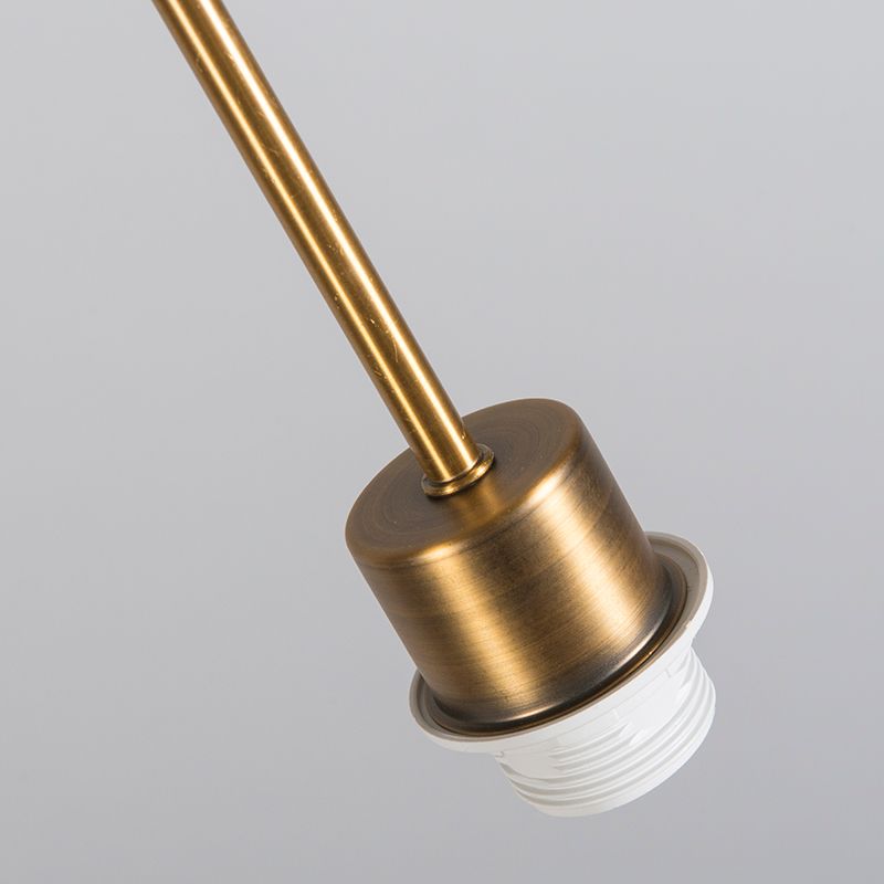 Moderne hanglamp brons met kap 45 cm zwart - Combi 1