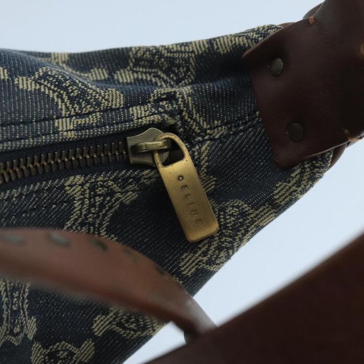Celine Vintage Celine Shoulder Bag Blue