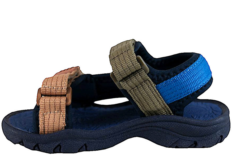 BISGAARD NICO SANDAL I BLÅ TEKSTIL