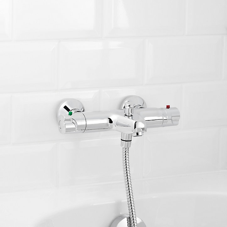 Mitigeur de baignoire thermostatique GoodHome Torba