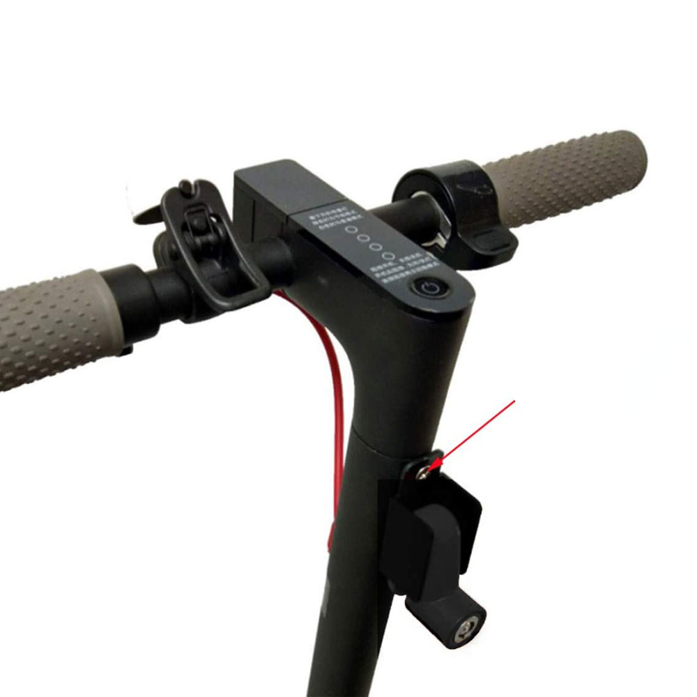 Fahrradschloss Velo Anti-Diebstahl Motorrad Scheibenbremsen Sicherung   2 Schlüssel - Schwarz / Rot