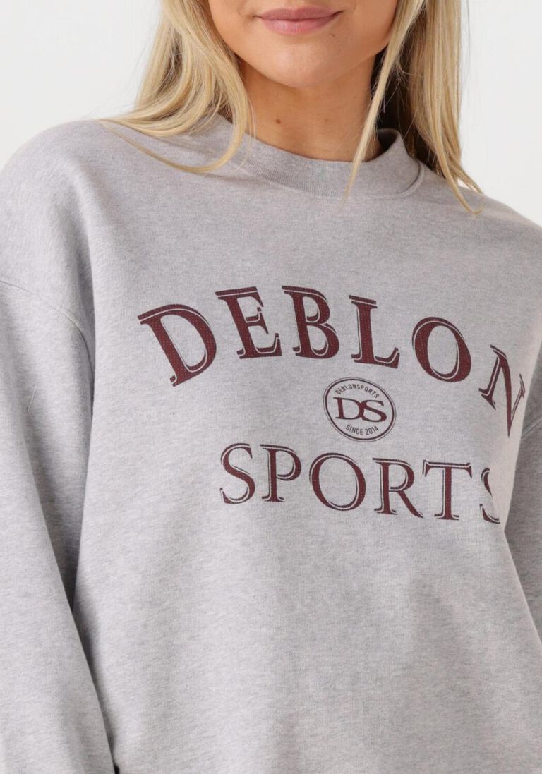 lichtgrijze deblon sports sweater lilou sweater