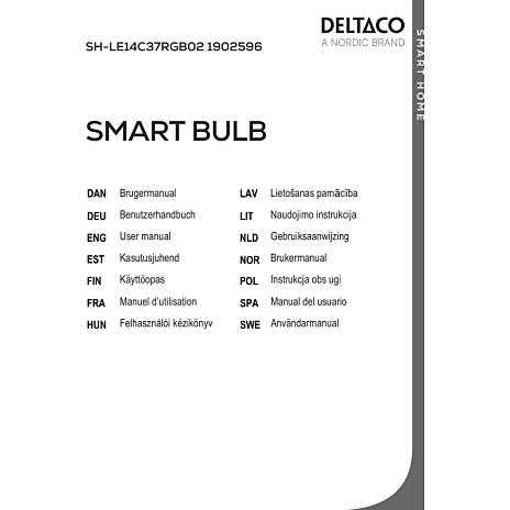 Deltaco LED pære 4,9W - smart lys