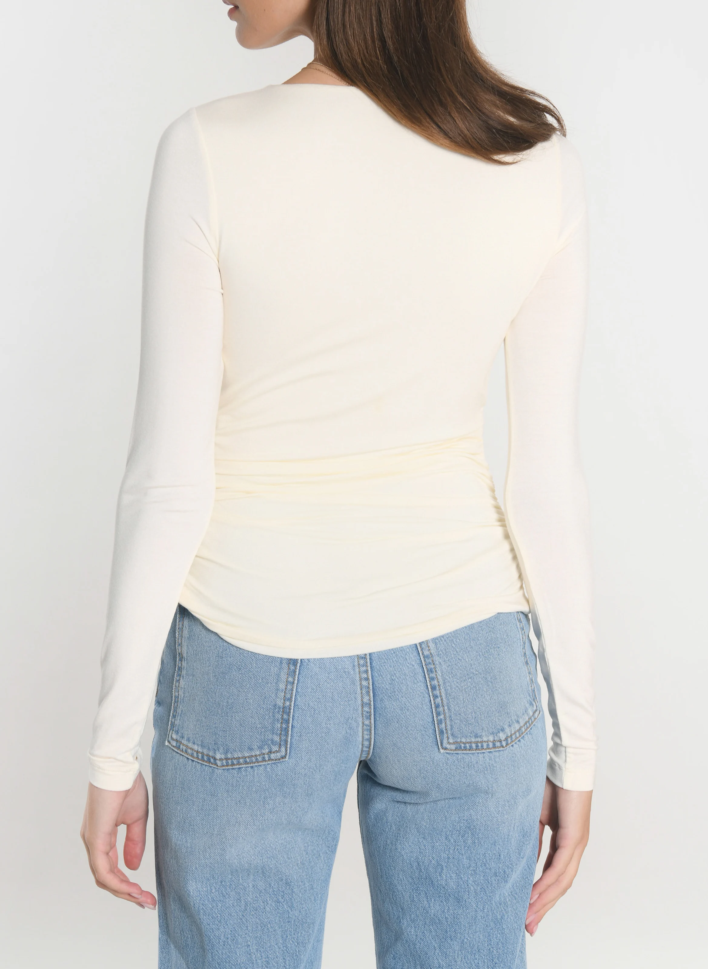 SIA - Tee-shirt cintré col rond| Blanc