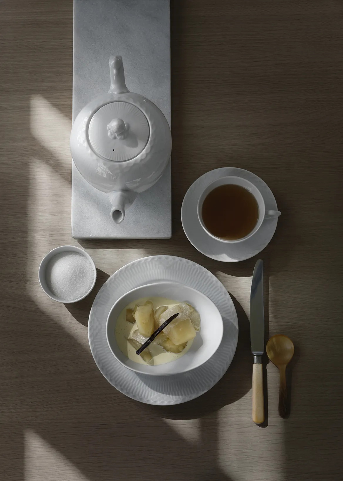 Royal Copenhagen Hvid Halvblonde Tekande