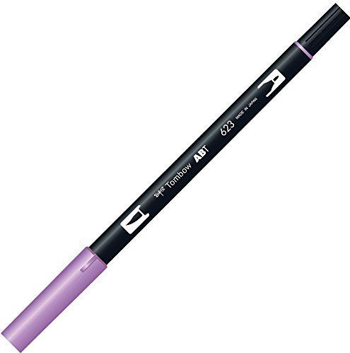 Tombow 623-lavender viltstift Dual Brush 6 stuks