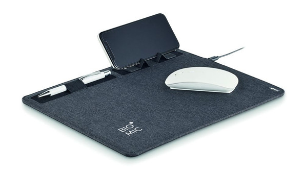 GiftRetail MO6416 - SUPERPAD Tapis de souris RPET chargeur