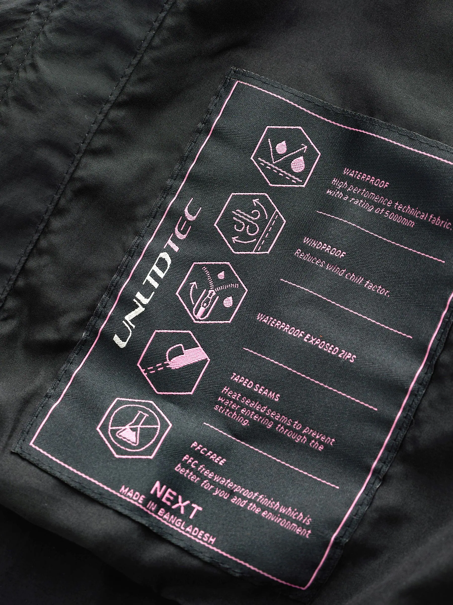 Zwart - Waterdichte Cagoule-jas (5-16jaar)