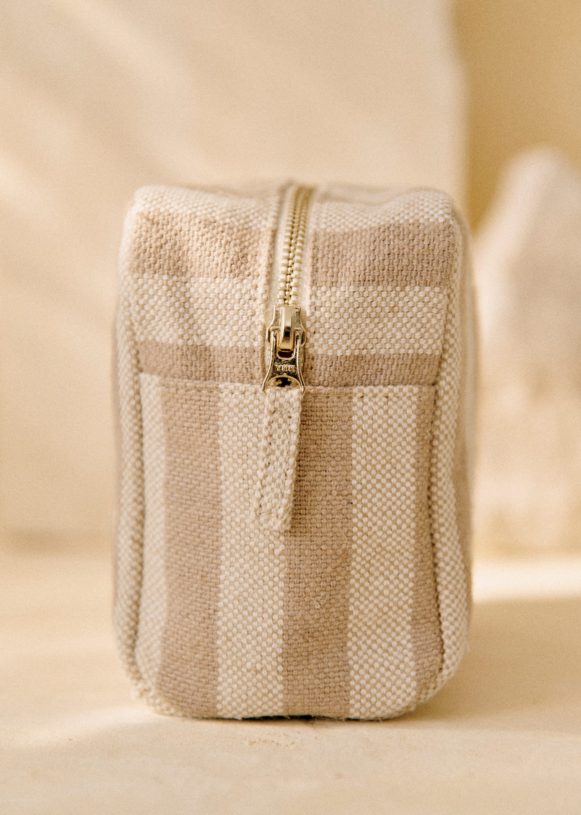 Trousse de Toilette Jute - Rayures Taupes - SACS/NEW SACS Nos Paniers 5906418
