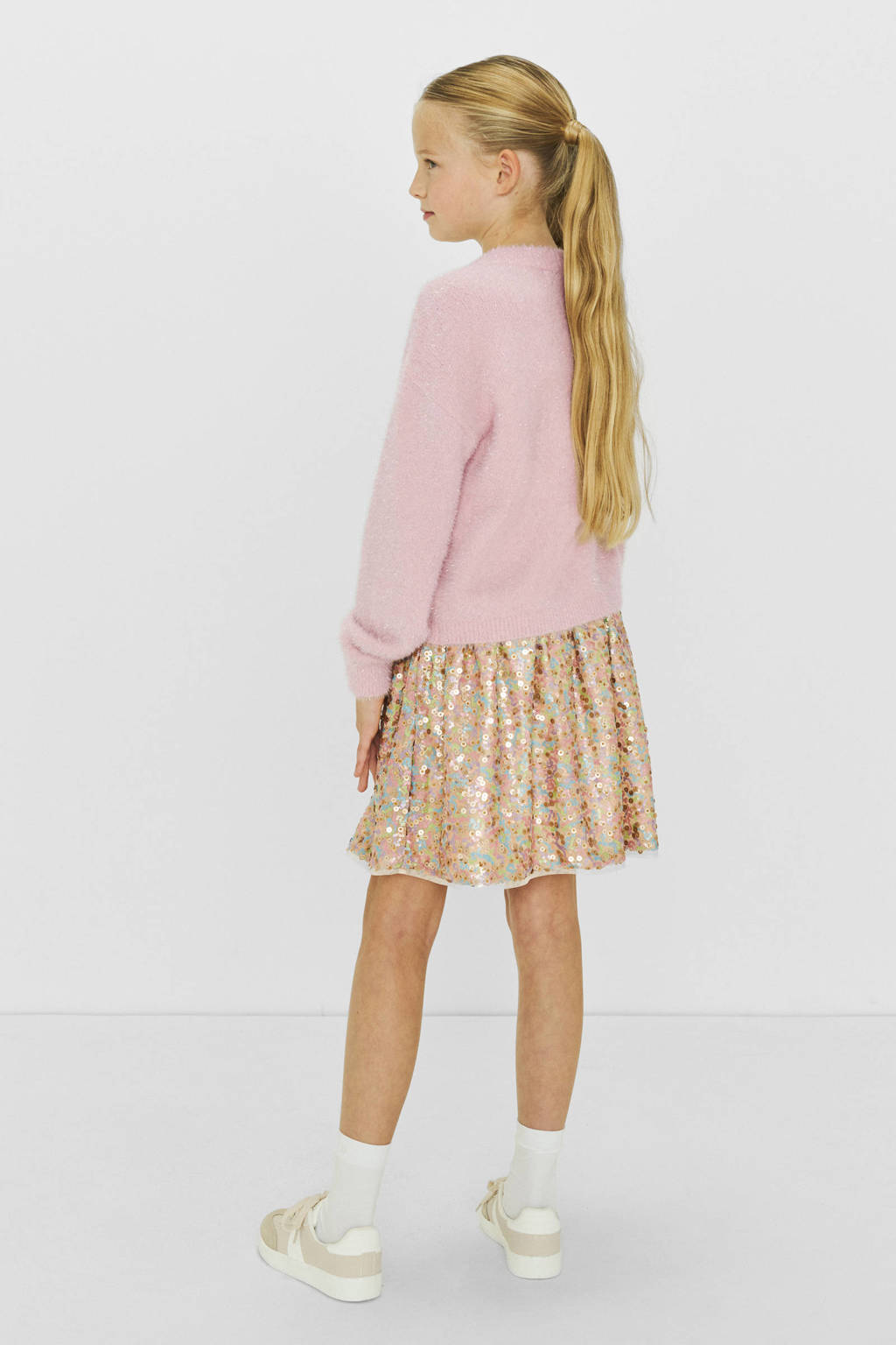 Coolcat pailletten rok Sassy lichtroze