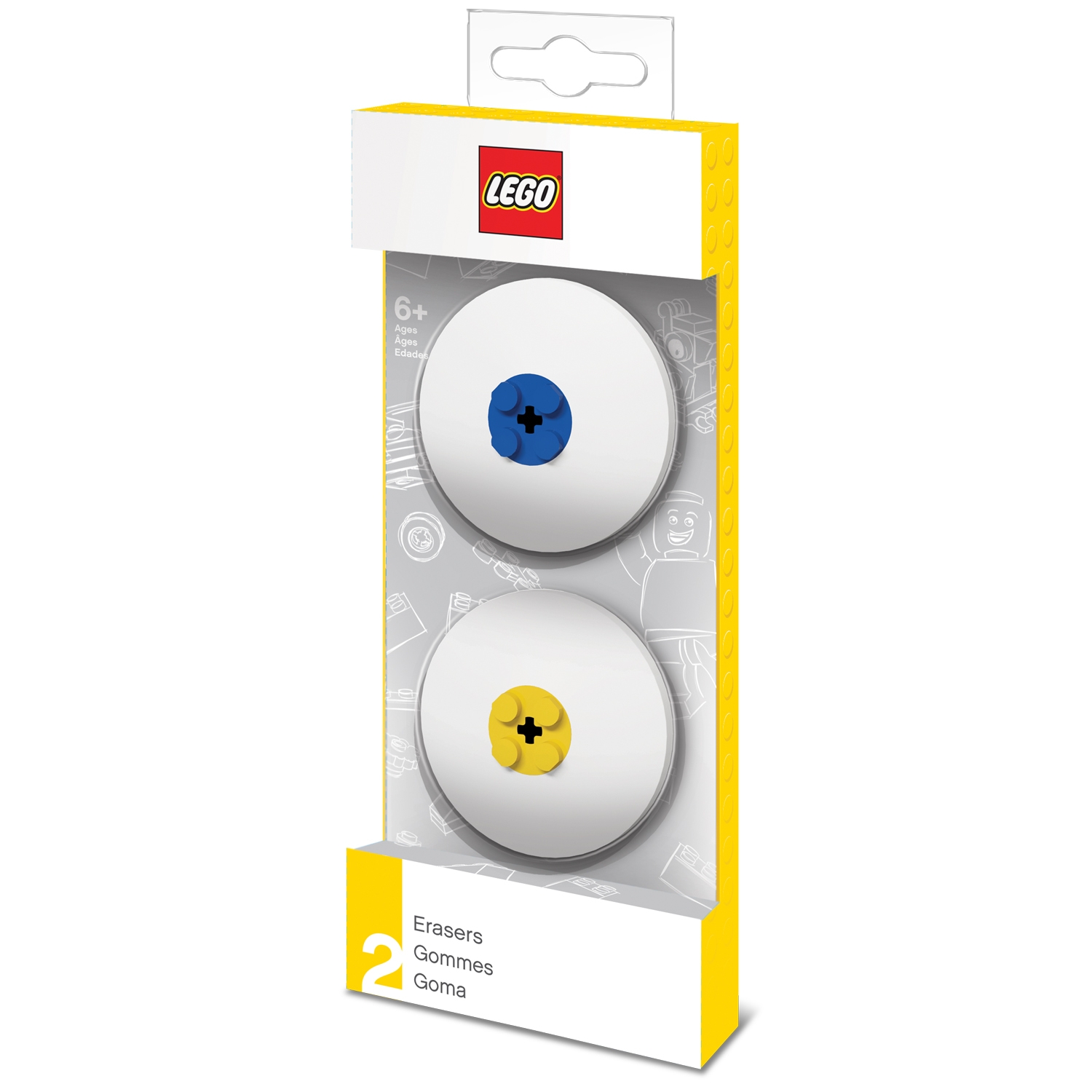Borrachas LEGO® (azul/amarela) 5005108