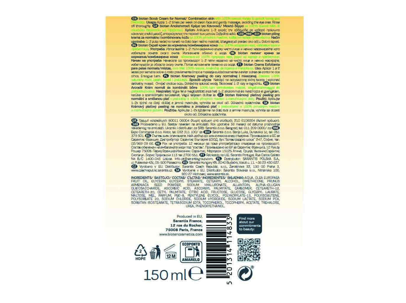 CREME BIOTEN EXFOLIANTE SKIN MOISTURE 150ML
