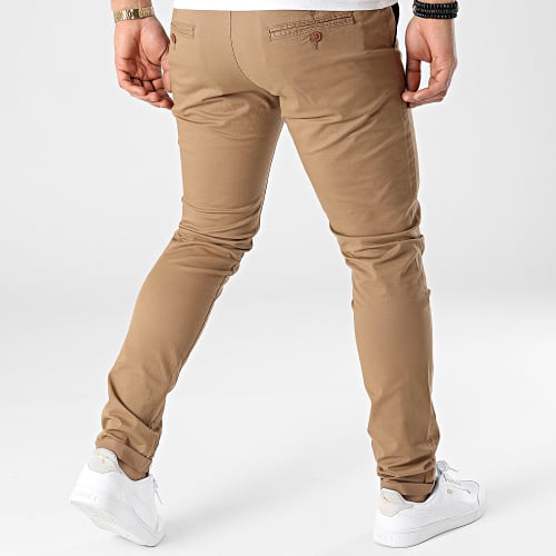 Pantalon Chino Slim 10036813 Marron Clair