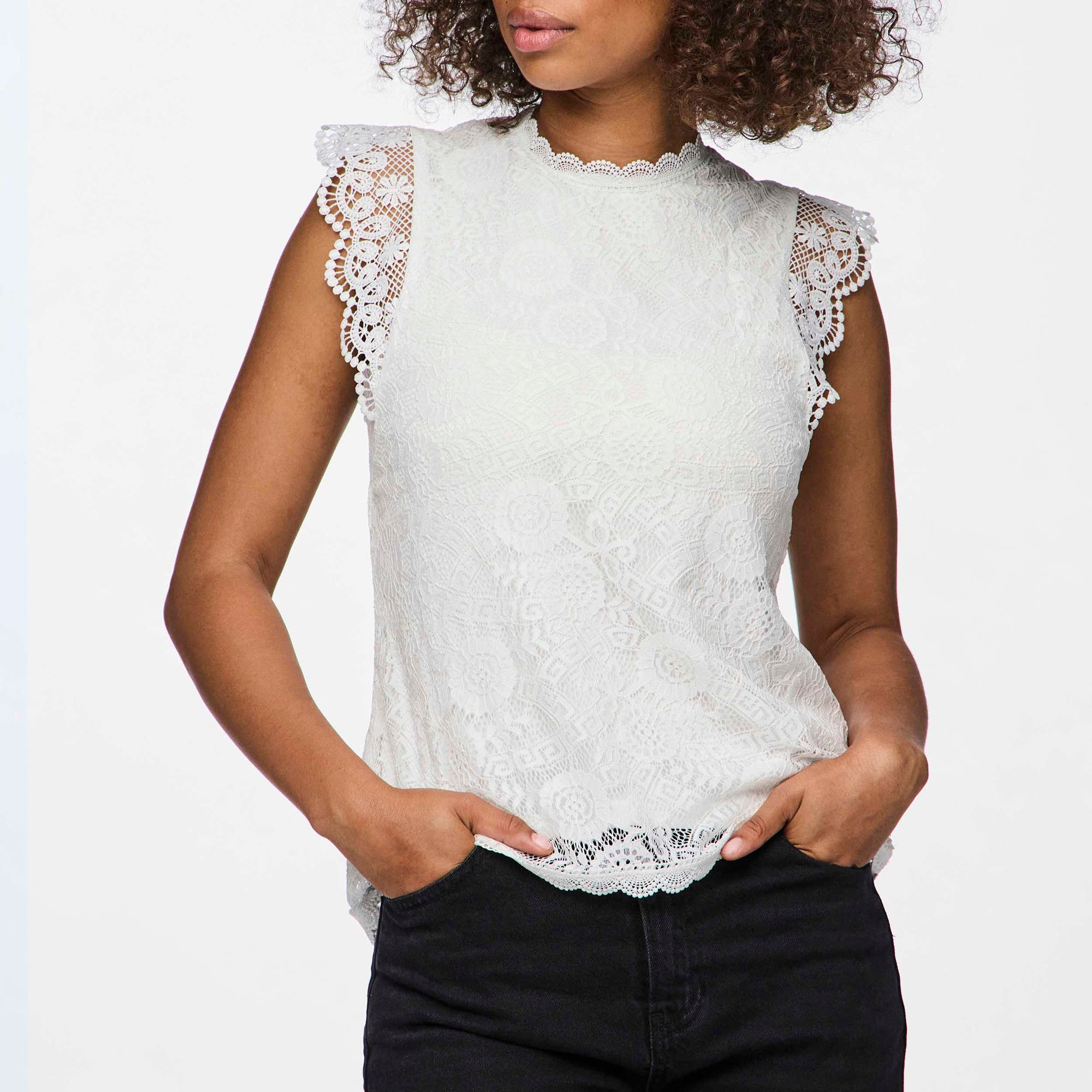 Top Femme blanc