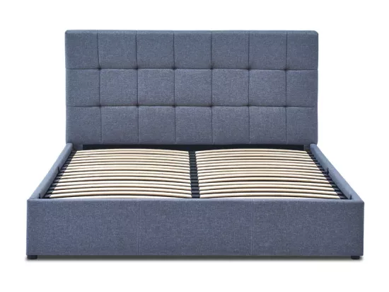 BELLECOUR LITERIE | Lit coffre VINCENNES 140x190 cm | coloris gris