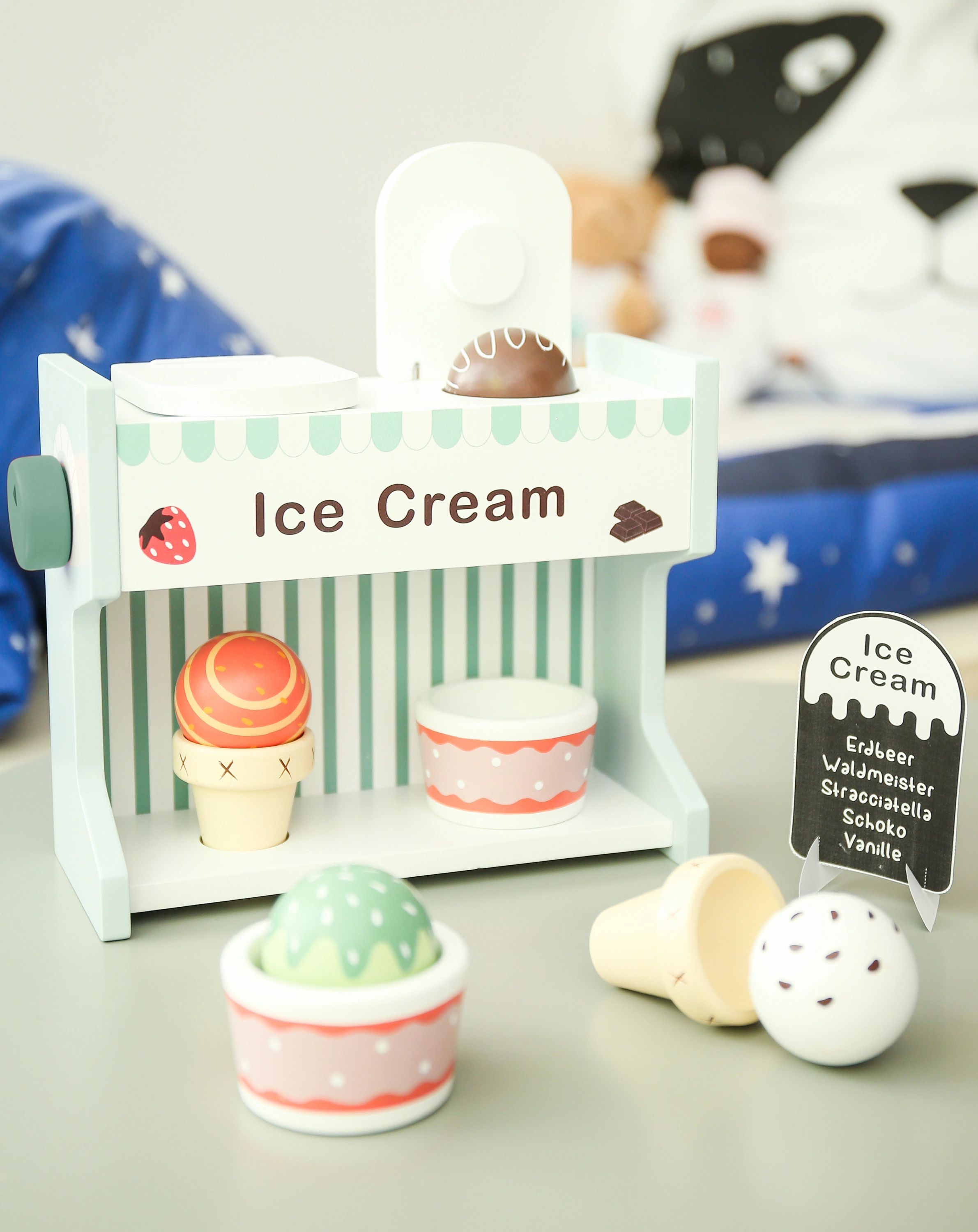 Eismaschine CREAMY aus Holz