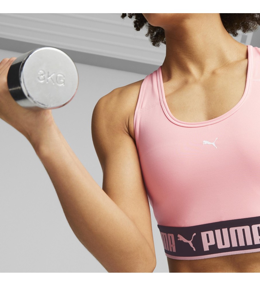 Sutiã Puma Mid Impact Rosa