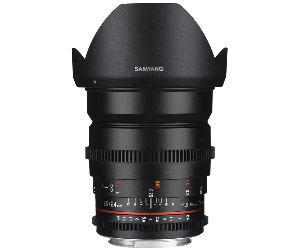 Samyang 24mm T1.5 VDSLR ED AS IF UMC II, Bred linse, 13/12