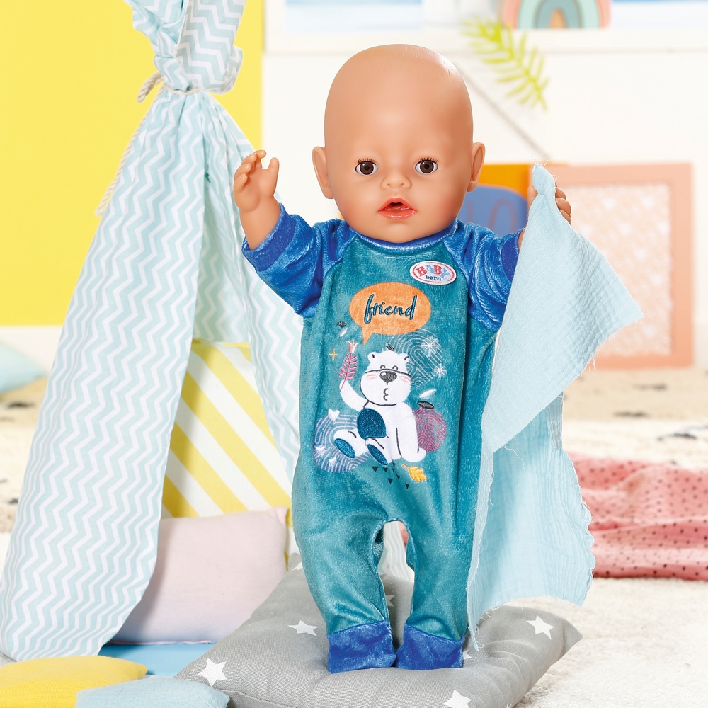 BABY born Strampler Blau 43 cm