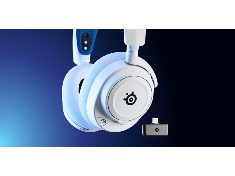 Steel Series Headset Arctis Nova 7P Blau/Weiss Wireless Gaming-Headset