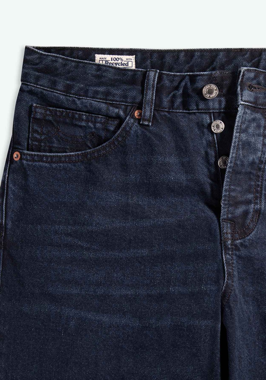 Kings Of Indigo Jeans Sushan Holo Blue Black Worn
