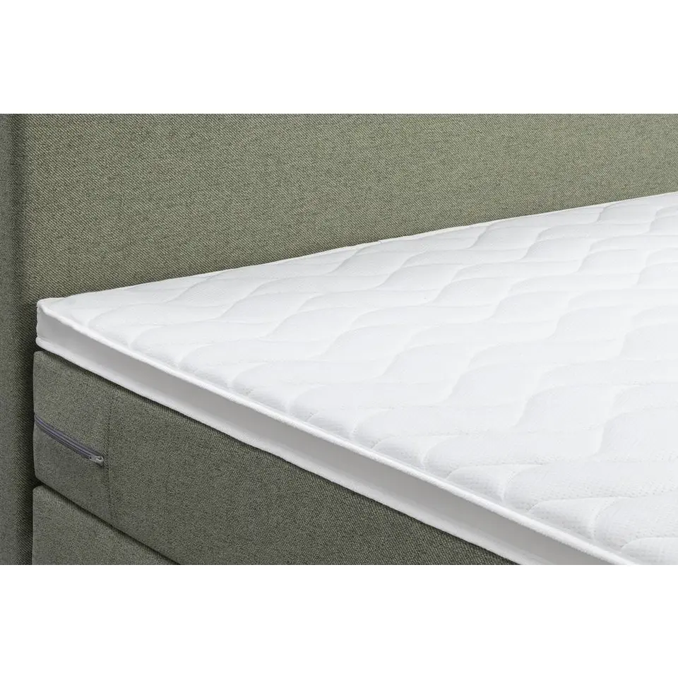 Boxspring met opbergruimte Liv egaal - groen - 180x200 cm