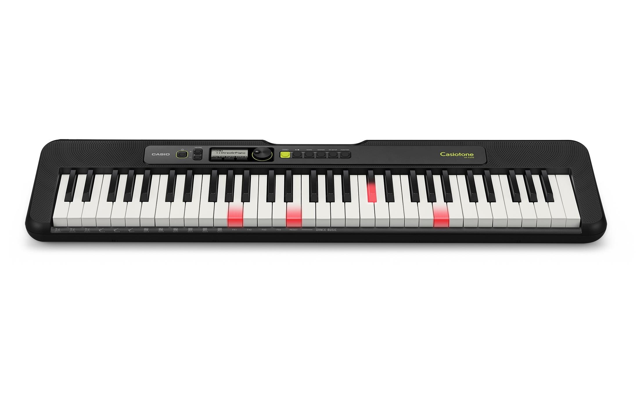 Keyboard LK-S250<br>Portables Keyboard mit 61 anschlagdynamischen Leuchttasten