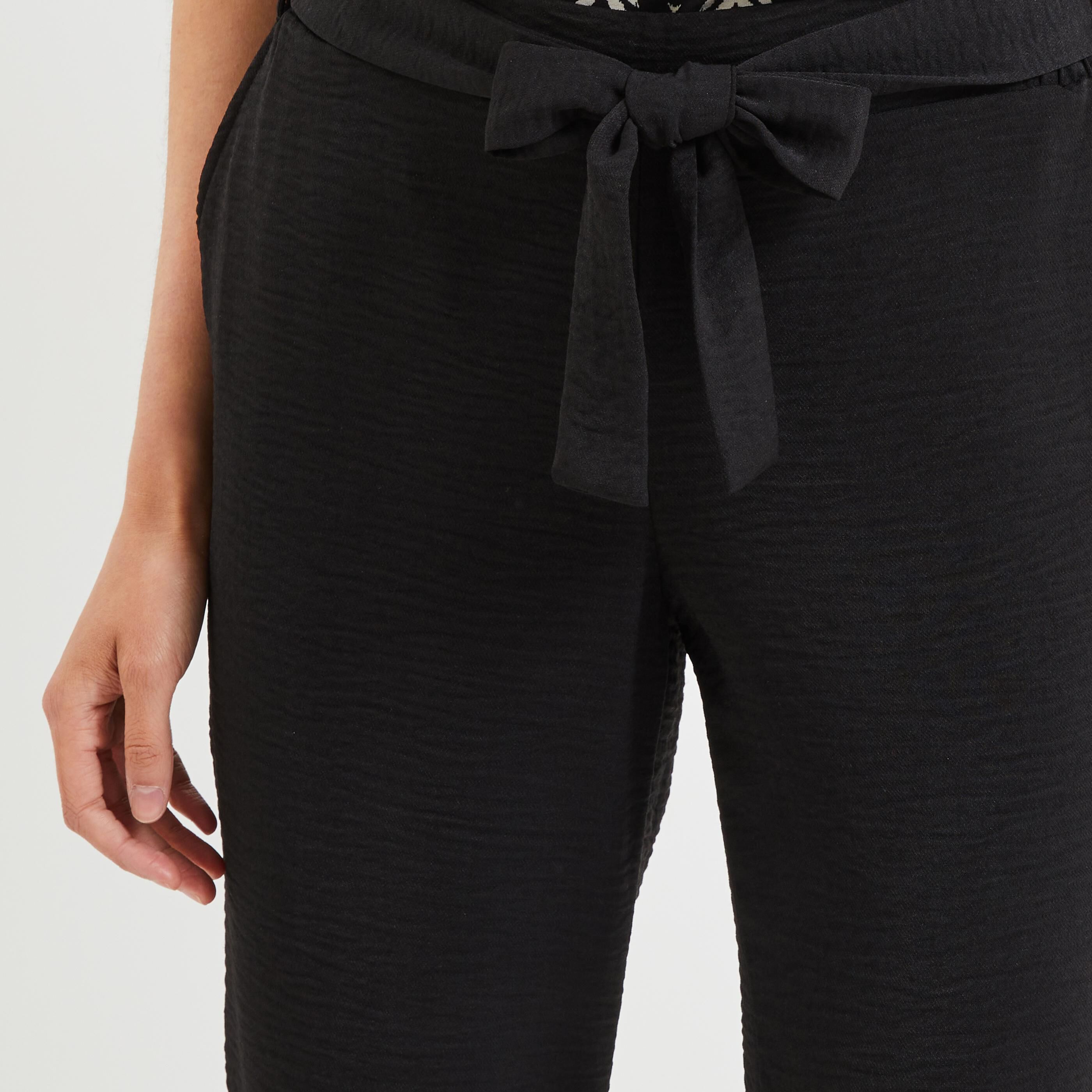 Pantalon fluide femme - NOIR
