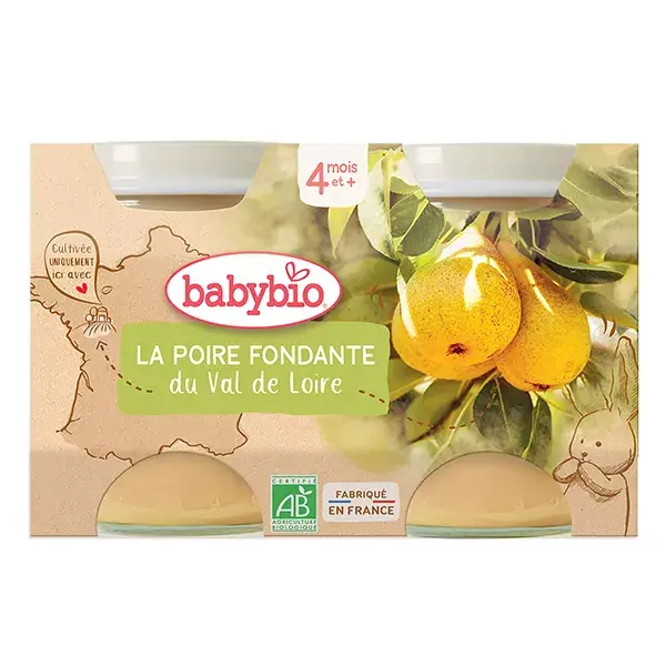 Pera Xenia Orgânica Babybio do Vale do Loire 260g