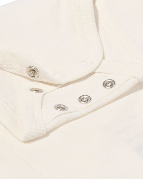 body évolutif côtelé nouveau-né avec bambou stretch blanc