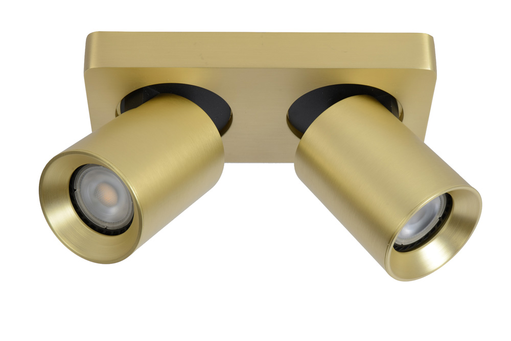 Lucide Nigel plafondlamp 2x 5W goud mat