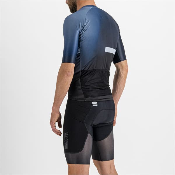 Maillot vélo SPORTFUL BOMBER JERSEY MAILLOT BLACK GALAXY BLUE