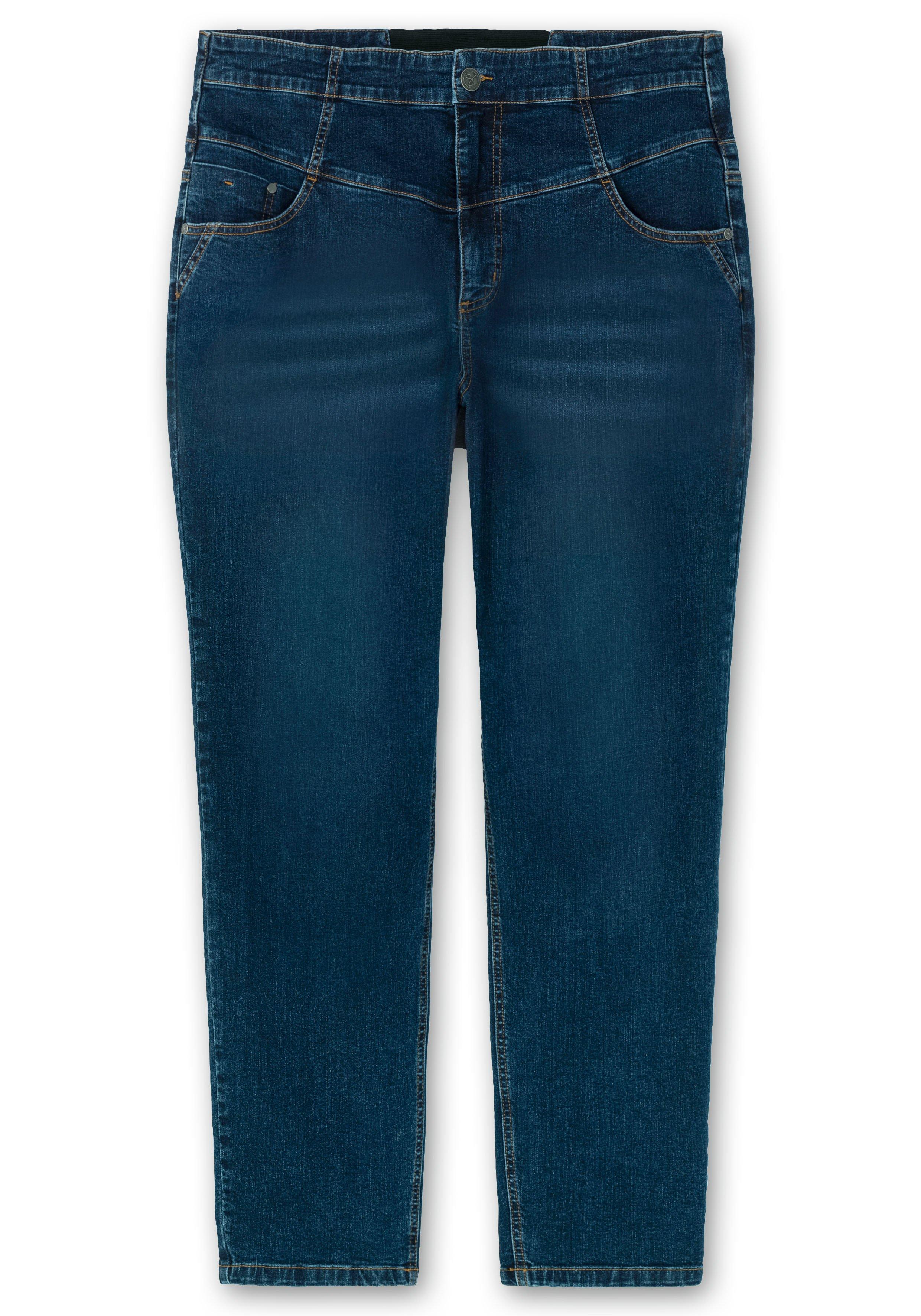 Schmale High-Waist-Jeans in Curvy-Schnitt ANNE