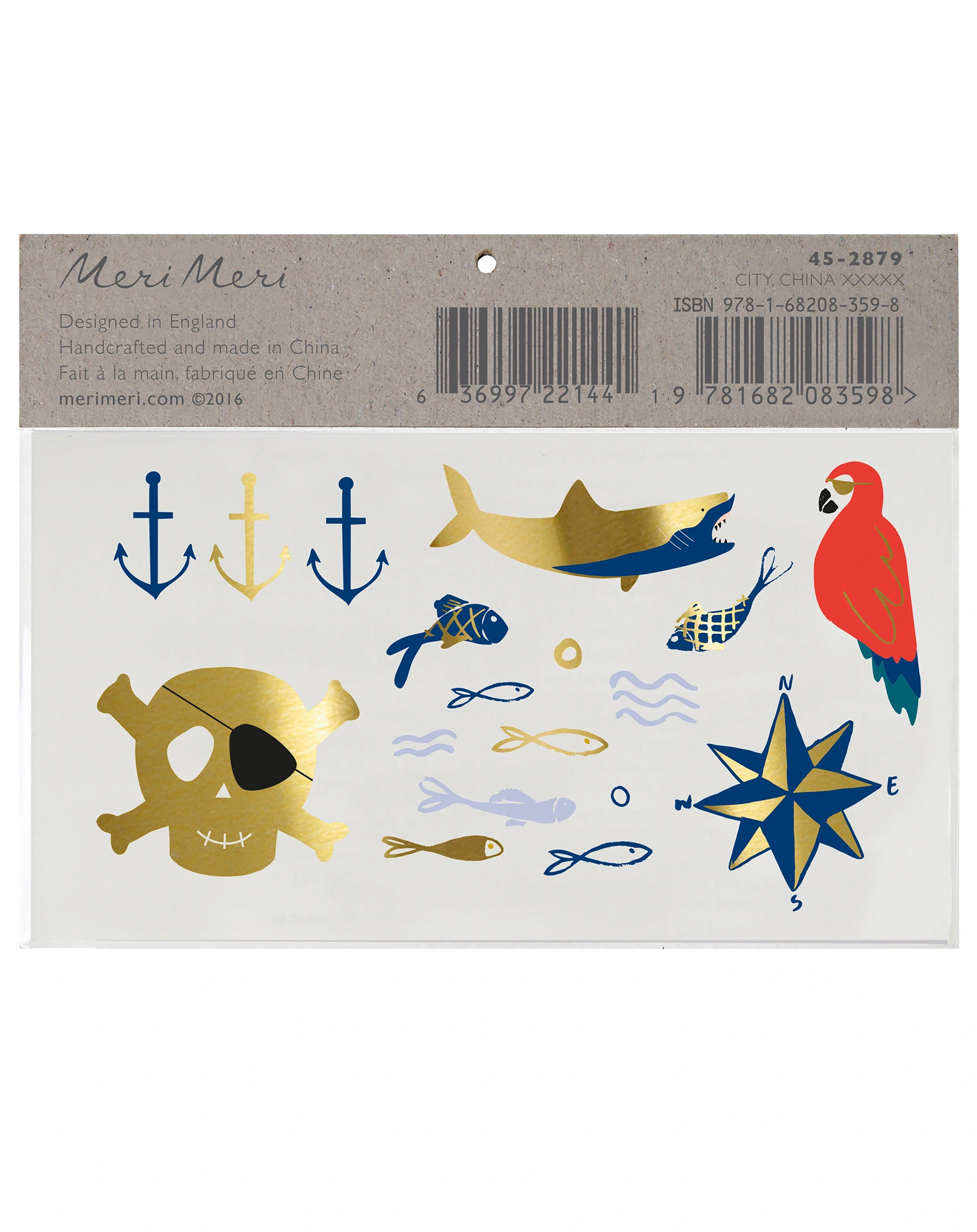 Klebetattoos PIRATES BOUNTY 2er-Pack