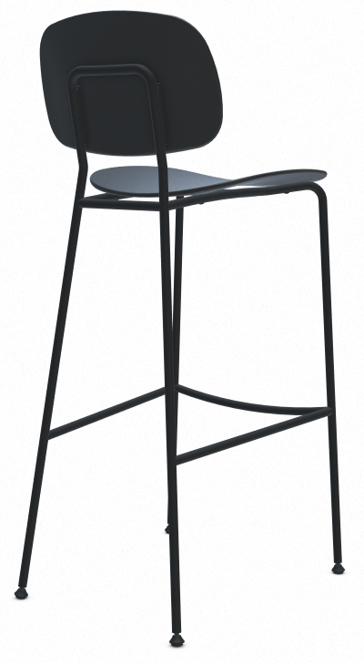 Barkruk Tondina hoog zwart