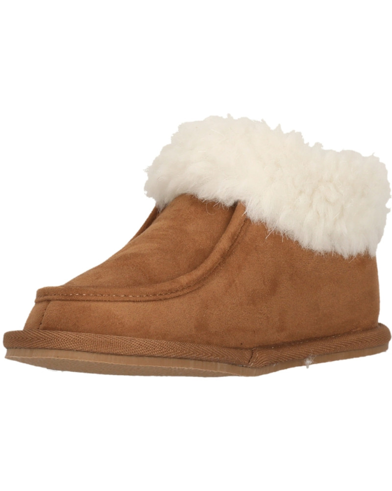 Zigzag - Elian Kids Warm Slipper - cognac