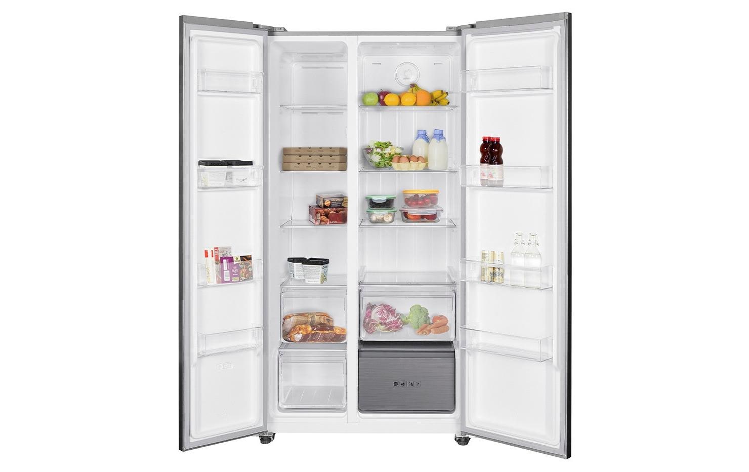 Foodcenter ECOFC595 Grau<br>Side by Side Kühlgerät