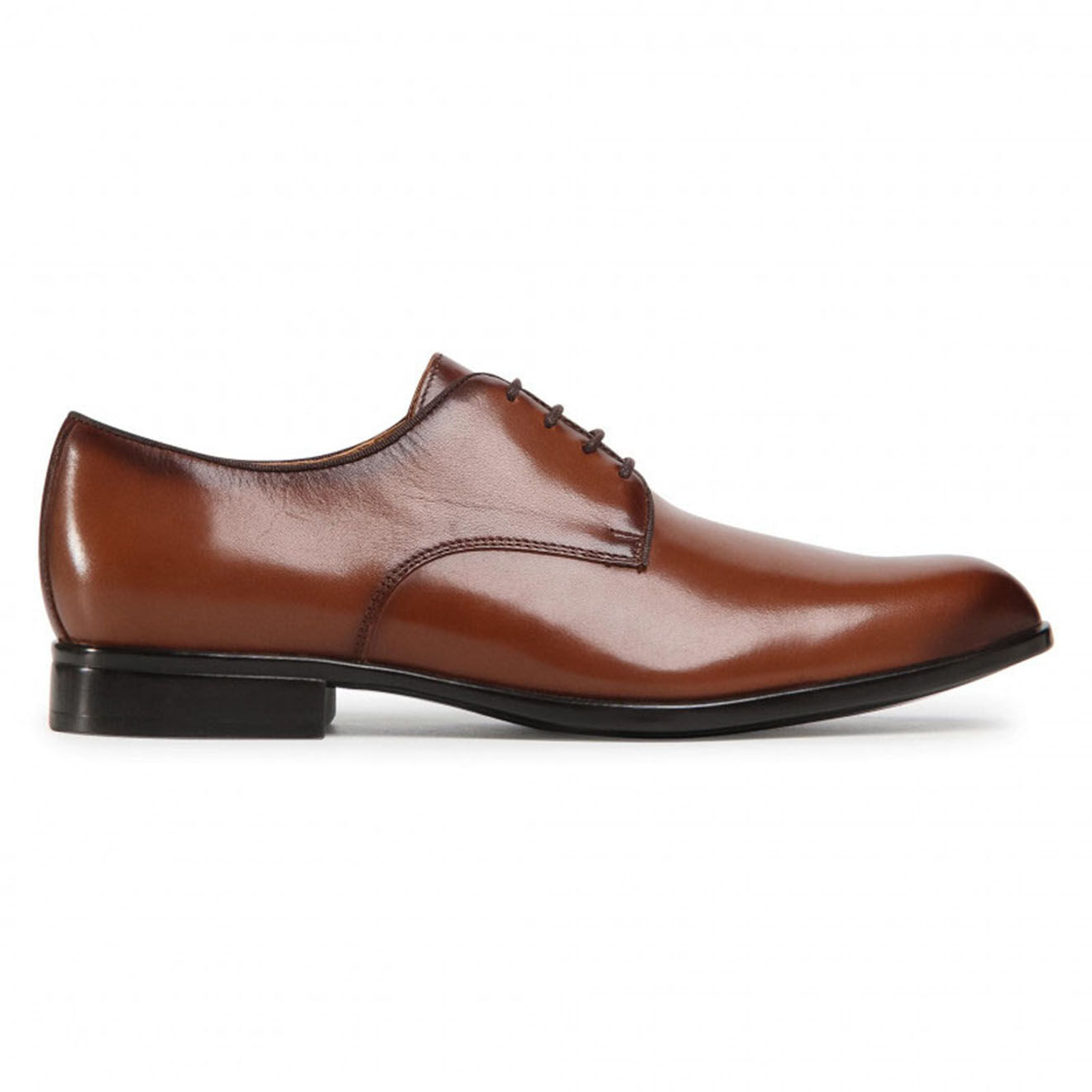 Geox Derbies en Cuir Lacopo cognac