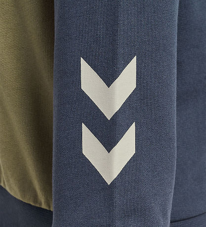 Hummel Sweatshirt - hmlSkye - Ombre Blue m. Matt Armygrün