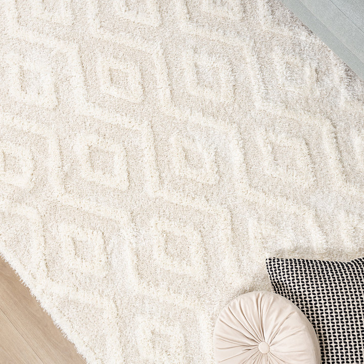 Scandinavisch vloerkleed - Lova Diamond Crème