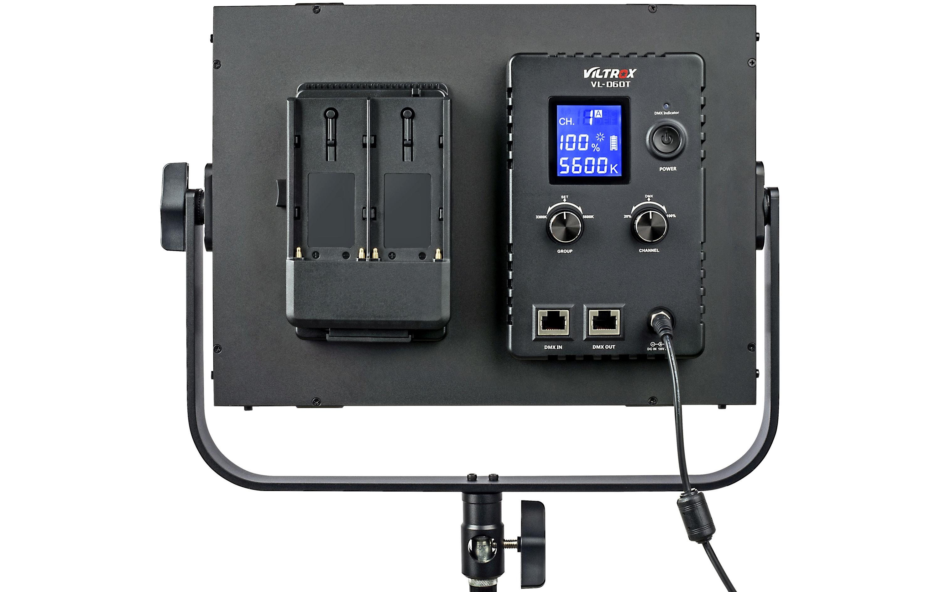 Videoleuchte VL-D60T<br>Bi-Color-Leuchte mit zusätzlicher Fernbedienung