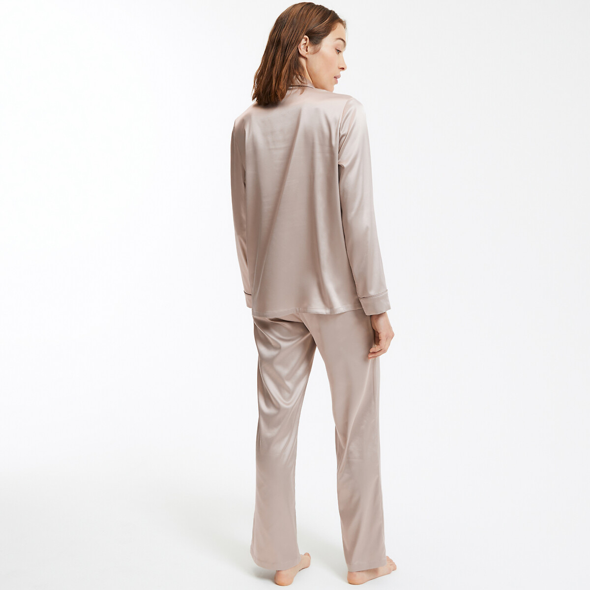 COLEÇÃO LA REDOUTE<br>Pijama de sábado com mangas compridas
